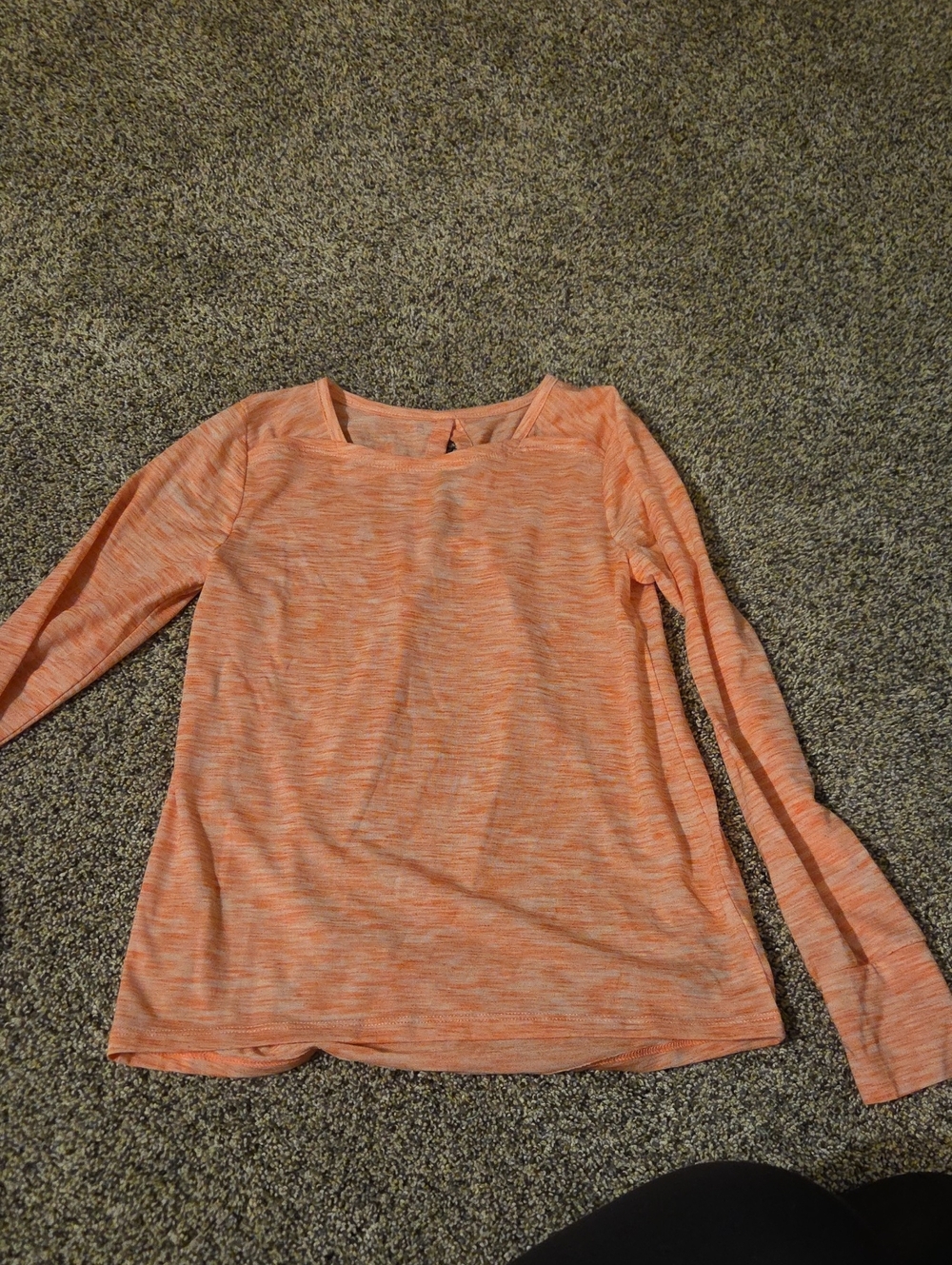 Champion Women's Long Sleeve Heathered Peach Top